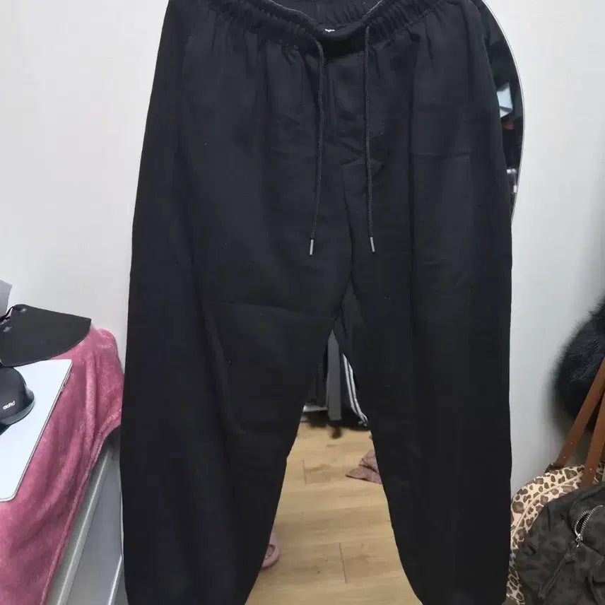 [BUNJANG] Fleece Lined Jersey Training Pants / 기모 쭈리 트레이닝바지
