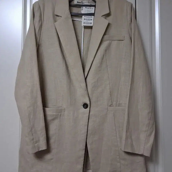 [BUNJANG] Romistory Beige Linen Jacket / 로미스토리 베이지린넨자켓 66 77. 새상품