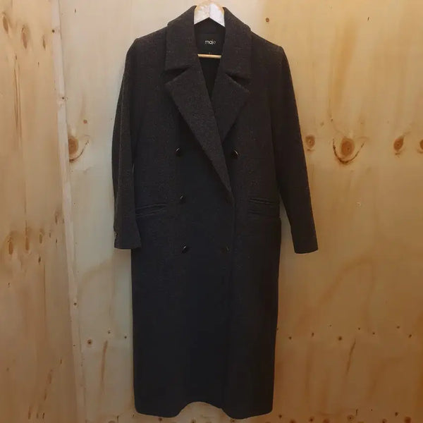[BUNJANG] Maje Wool Double Long Coat / 마쥬 울 더블 롱 코트