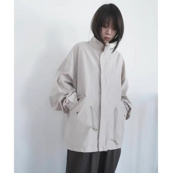 [BUNJANG] After Monday Half Field Jacket Beige Jumper / 하프 필드자켓 야상 베이지 점퍼 자켓 애프터먼데이
