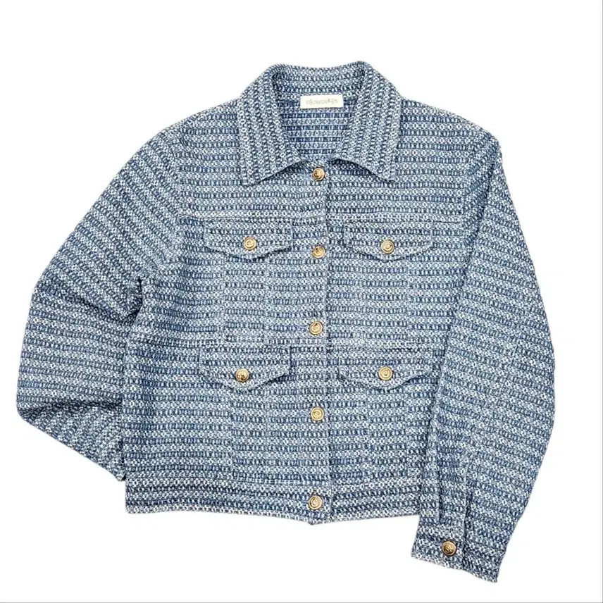 [BUNJANG] Tweed Jacket Blue / 트위드 자켓 블루