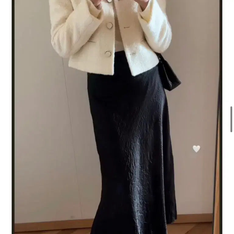 [BUNJANG] SIE Satin Fleur Maxi Skirt / 시에 새틴 플레르 스커트 맥시