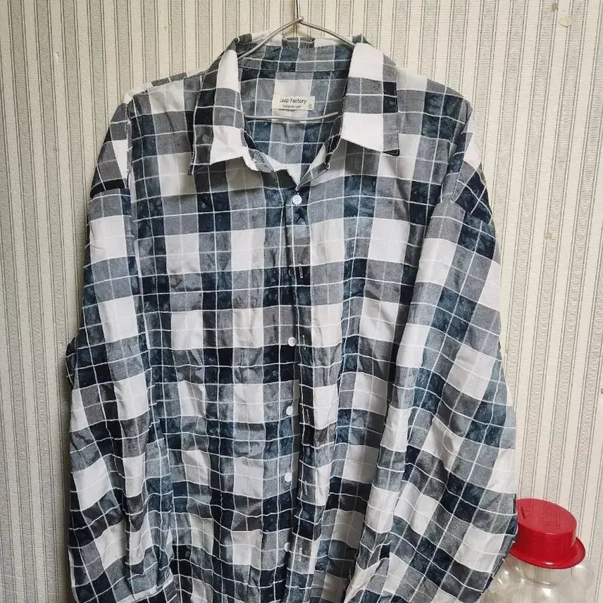 [BUNJANG] Long Sleeve Plaid Shirt / 긴팔체크셔츠