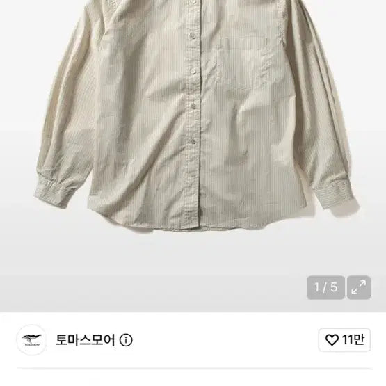 [BUNJANG] Thomas More Bish Snap Down Shirt / M)토마스모어 비쉬 스냅다운 셔츠 유튜버 쇼츠영상 포함
