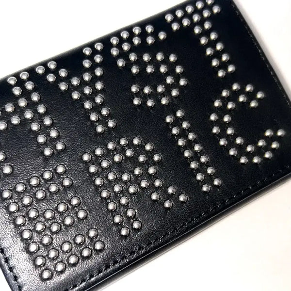[BUNJANG] Hysteric Glamour Logo Stud Tri-Fold Wallet / 히스테릭 글래머 로고 스터드 트라이폴드 월렛 3단 지갑