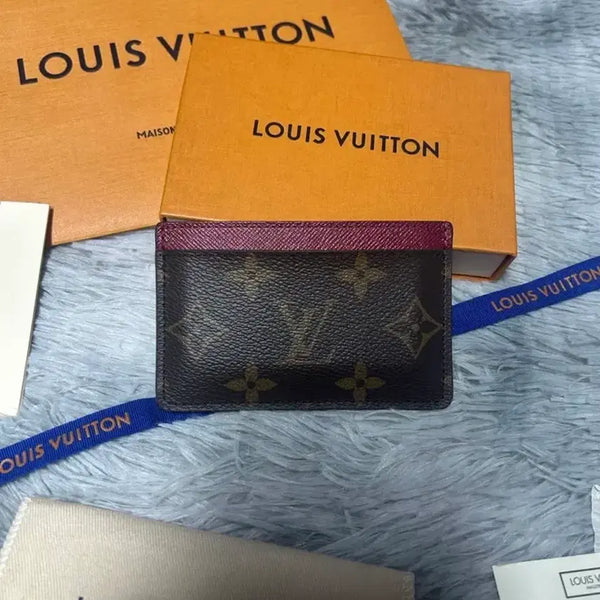 [BUNJANG] Louis Vuitton Monogram Card Holder Fuchsia / 루이비통 모노그램 카드지갑 푸시아