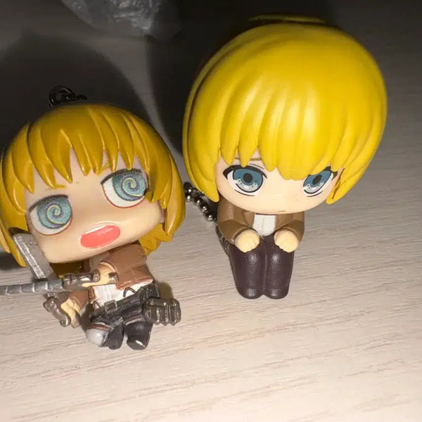 [BUNJANG] Attack on Titan Armin Maruboake & Karakore Keychain Set / 진격의 거인 아르민 마치보우케, 카라코레 키링