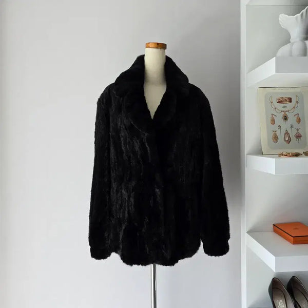 [BUNJANG] Ellahoya Mink Fur Jacket / 55 엘라호야(ellahoya) 스크랩 밍크 퍼 자켓