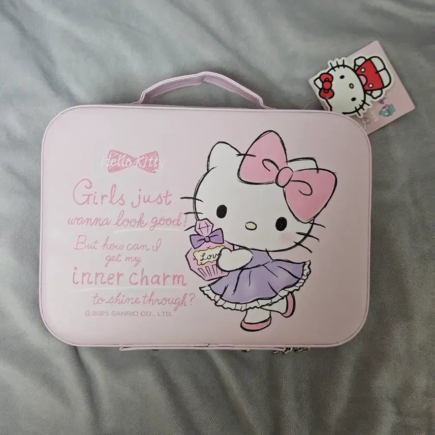 [BUNJANG] Sanrio Hello Kitty Makeup Box/Ready Bag / 키티 메이크업 박스