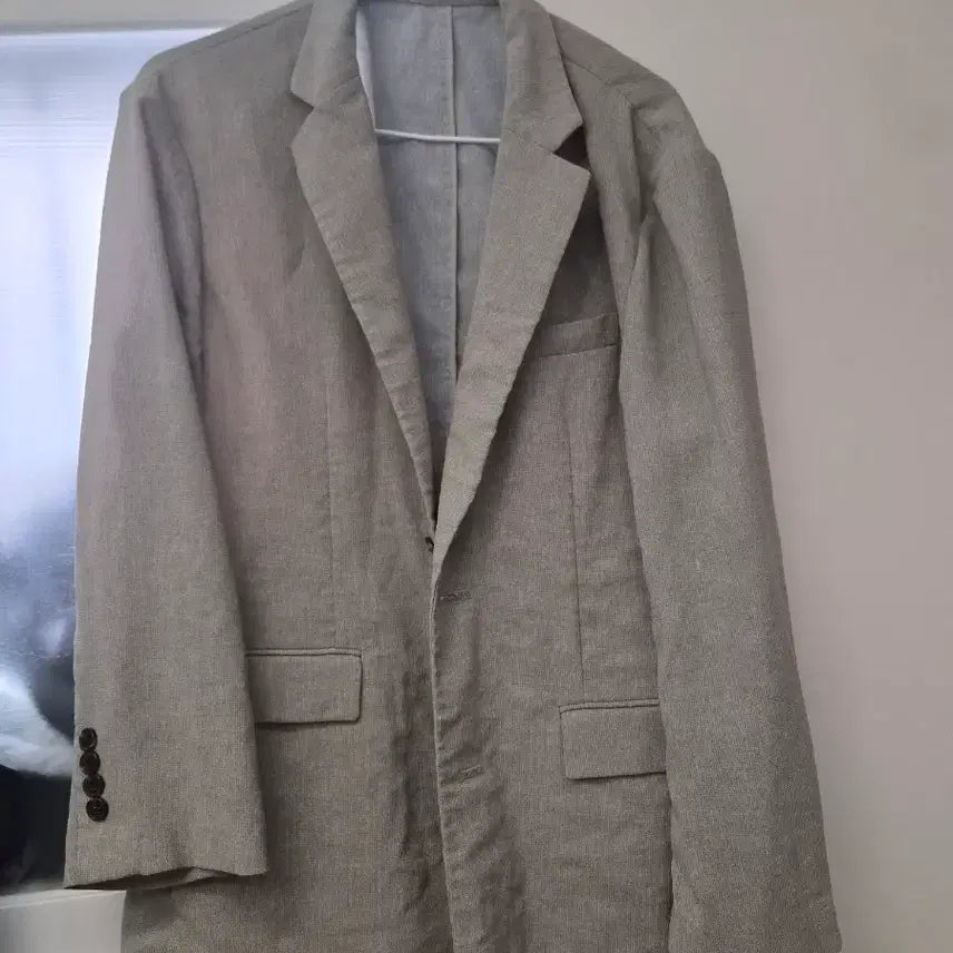 [BUNJANG] Men's Linen Jacket Set (Top + Bottom) / 남성 린넨 자켓 세트 (상의 + 하의)