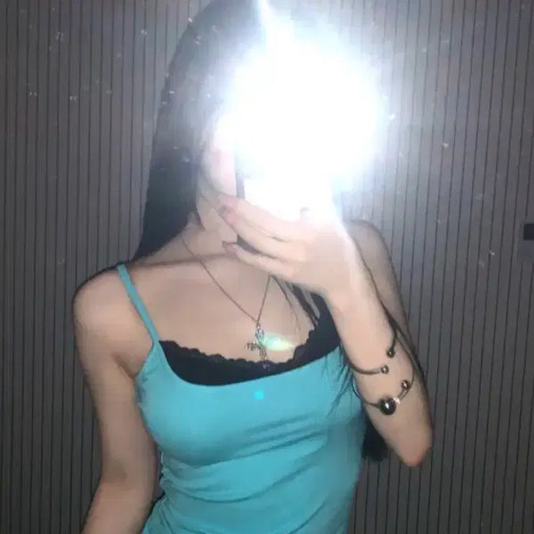 [BUNJANG] Mintcore Layered Camisole / 민트코어 레이어드 나시