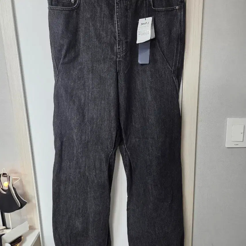 [BUNJANG] Juun.J Structured Stitch Denim Pants (Size 50) / 준지 대님 스트럭처 스티치 팬츠 (50)