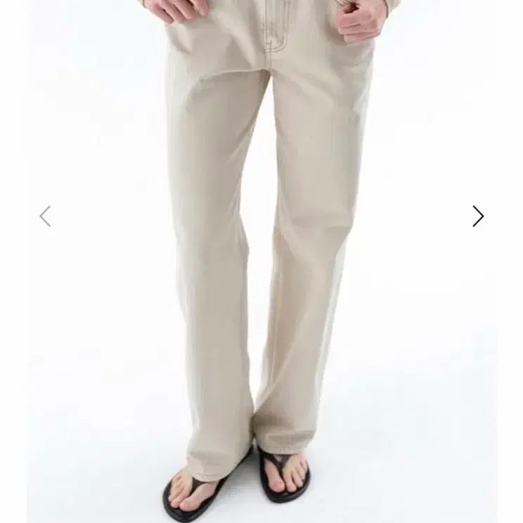 [BUNJANG] Ceeci Beige Dyed Coney Denim Pants / Ceeci 씨에씨 베이지 염색 코니 데님 바지