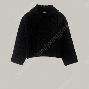 [BUNJANG] UGST Handmade Cable Knit Black / UGST 어그스트 핸드메이드 케이블 니트 블랙