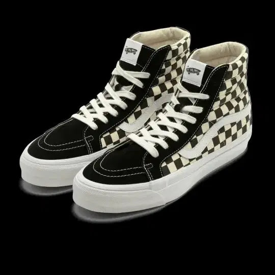 [BUNJANG] Vans SK8-Hi Checkerboard Pattern Sneakers / 반스 스케이트 하이