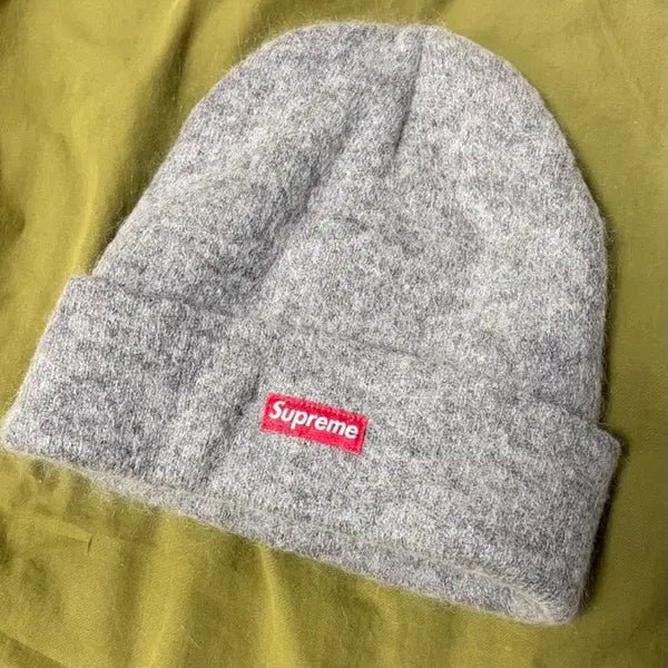 [BUNJANG] Supreme Mohair Beanie Heather Grey / 슈프림 모헤어 비니 헤더 그레이