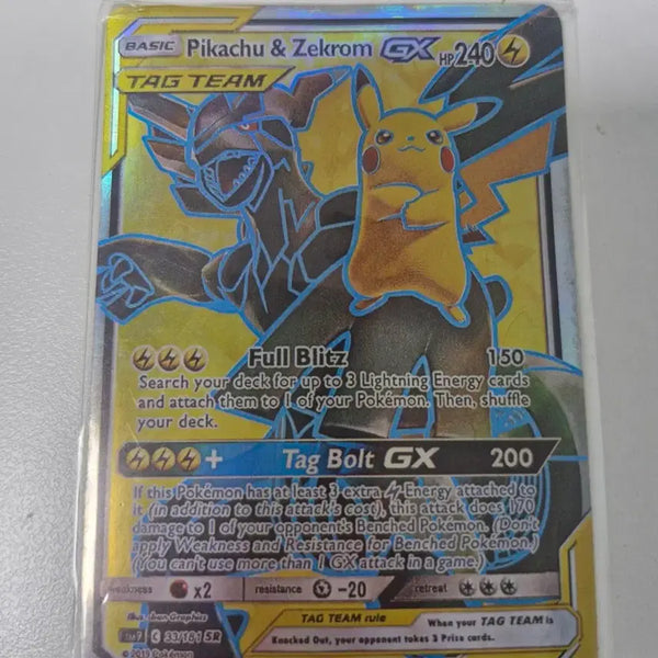 [BUNJANG] Pikachu & Zekrom Tag Team Pokémon Card / 피카츄&제크로무 태그팀