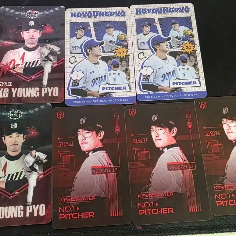 [BUNJANG] KT Wiz Ko Young-pyo Photocard Bundle Set / kt위즈 고영표 포카 (일괄판매)