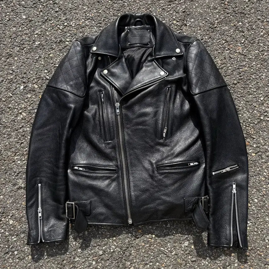 [BUNJANG] Vivastudio Collection Cowhide Leather Jacket M / 비바스튜디오 컬렉션 소가죽자켓 M