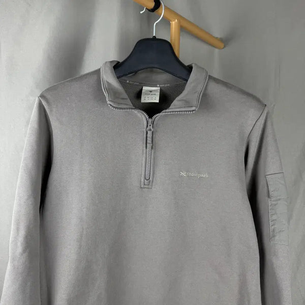[BUNJANG] Snow Peak Half Zip Sweatshirt - Size M / M ) 스노우피크 반집업 맨투맨