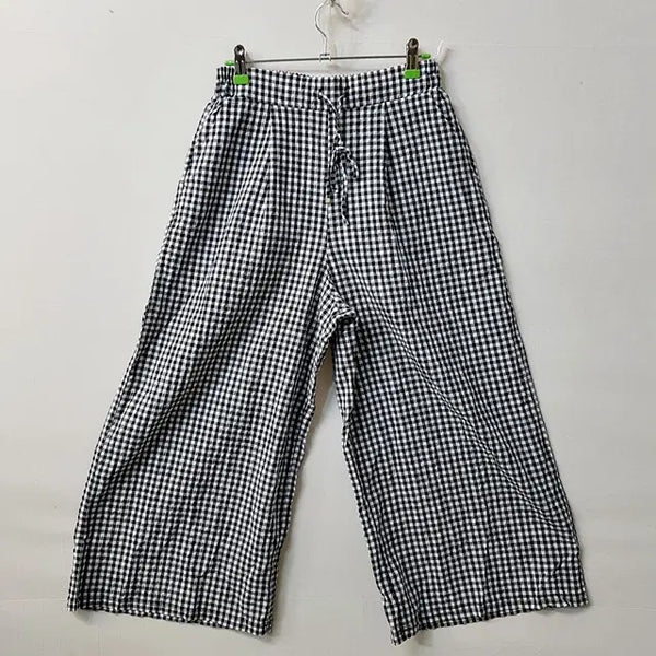 [BUNJANG] Gingham Check Elastic Waist Pants / 깅엄 체크 밴딩 팬츠