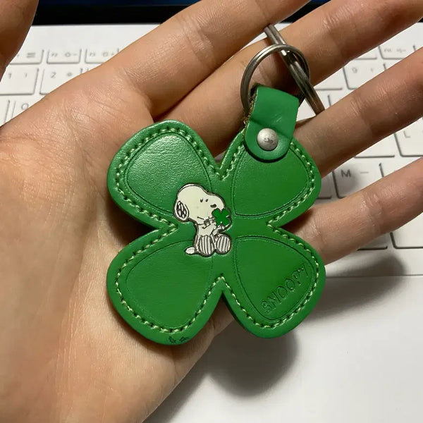 [BUNJANG] Snoopy Four-Leaf Clover Keyring / 스누피 네잎클로버 키링