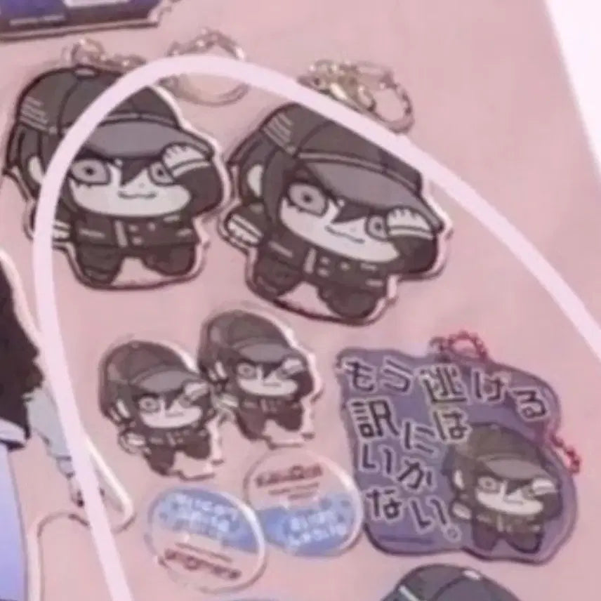 [BUNJANG] Danganronpa Shuichi Saihara Bundle Acrylic Charm Set / 일괄) 뉴단간론파 사이하라 슈이치 부쿠부 아크릴 키링