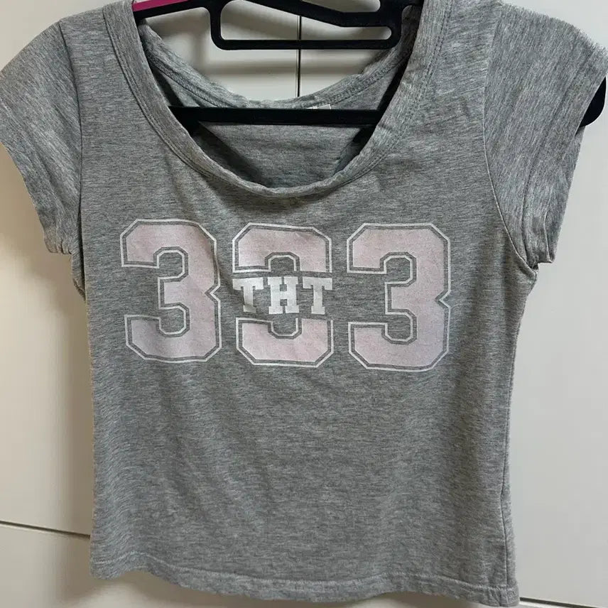 [BUNJANG] 3times 333 Scoop Tee S / 쓰리타임즈 333 스쿱티 S