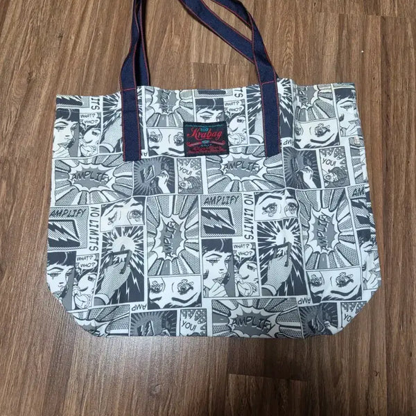 [BUNJANG] KRABAG Pop Art Pattern Eco Tote Bag / 크라백 카툰 팝아트 패턴 에코 토트백
