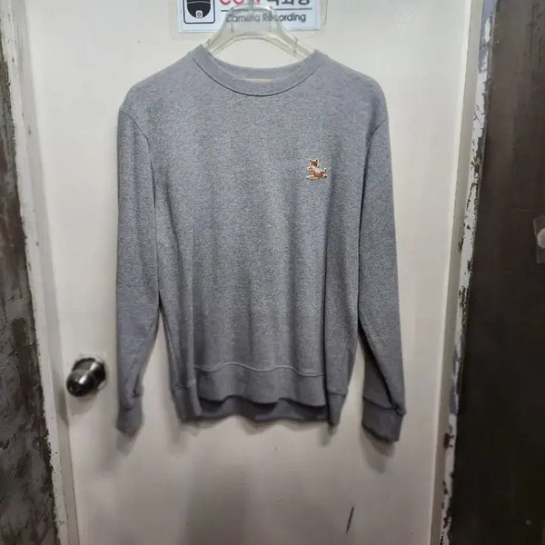 [BUNJANG] Maison Kitsuné Fox Logo Sweatshirt Grey / 메종키츠네 맨투맨 그레이