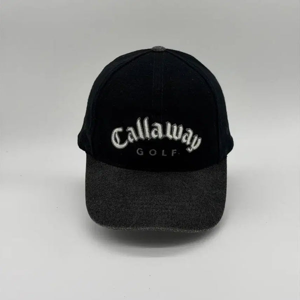 [BUNJANG] Callaway Black Gray Wool Ball Cap Hat / [F] 캘러웨이 블랙 그레이 울 볼캡 모자