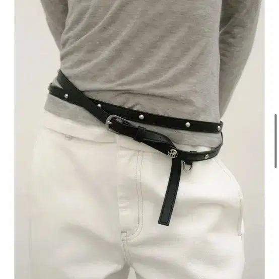[BUNJANG] LOWTIDE STUD LONG BELT / 로우타이드 STUD LONG BELT