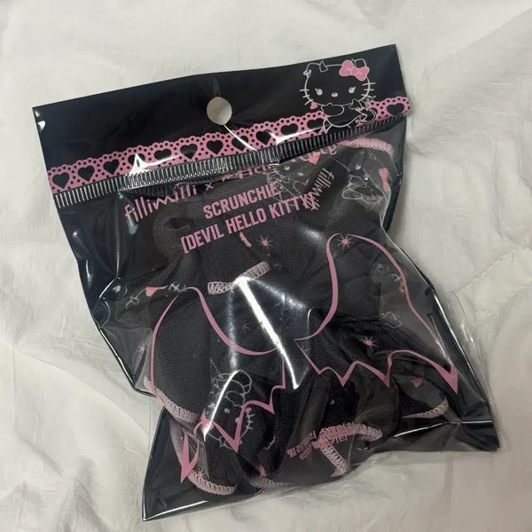 [BUNJANG] Sanrio Hello Kitty FillyMilly Devil Scrunchie (Sealed) / 헬로키티 필리밀리 악마 스크런치 미개봉