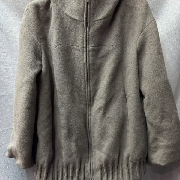 [BUNJANG] TIME Angora Wool Balloon Zip-Up Jacket / 한섬 타임 앙고라 울 벌룬 후드집업쟈켓 (55~66)