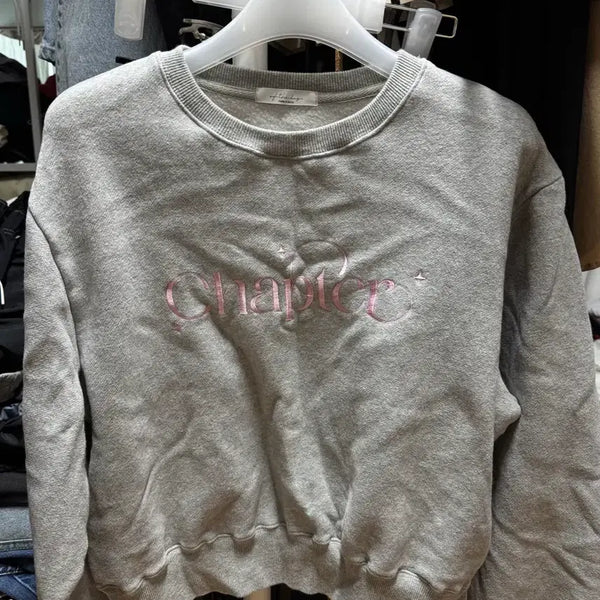 [BUNJANG] Fleece Cropped Sweatshirt - New / 기모 크롭 맨투맨 새상품