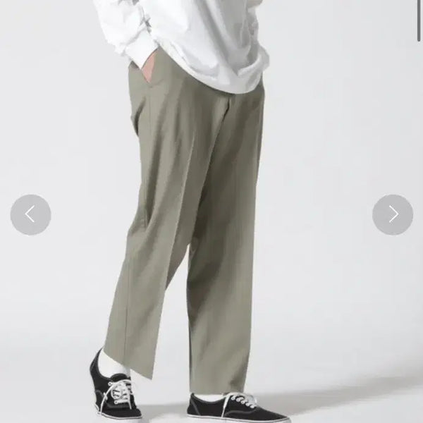 [BUNJANG] YOKE 23SS Stitched Wool Straight Trousers Olive / (2)YOKE요크 23SS STITCHED WOOL STRAIGHT TROUSERS