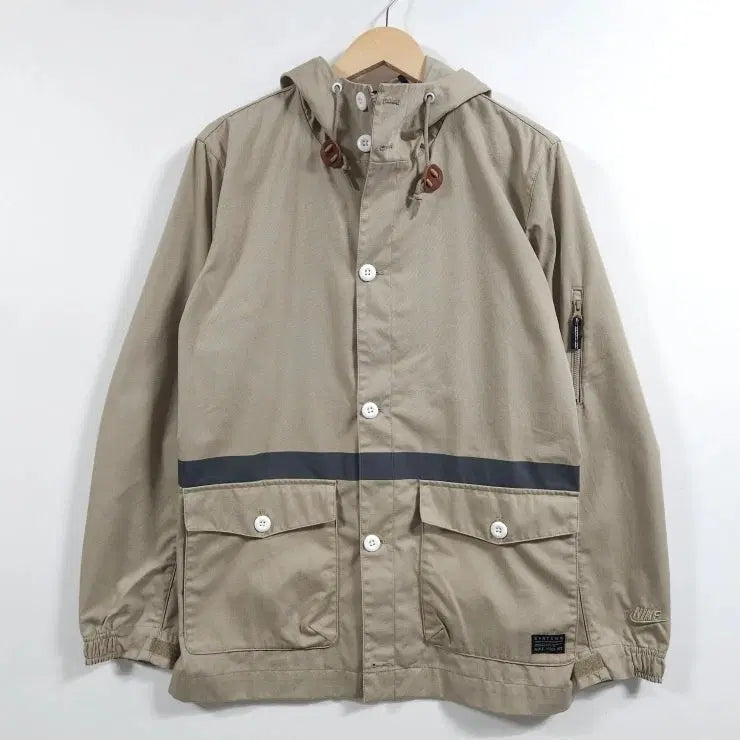 [BUNJANG] Nike Hooded Field Jacket Beige / 95 NIKE 나이키 후드 필드 자켓 세터데이 베이지