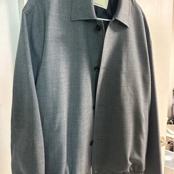 [BUNJANG] Pottery Wool Blouson Gray / 포터리 울 블루종 그레이
