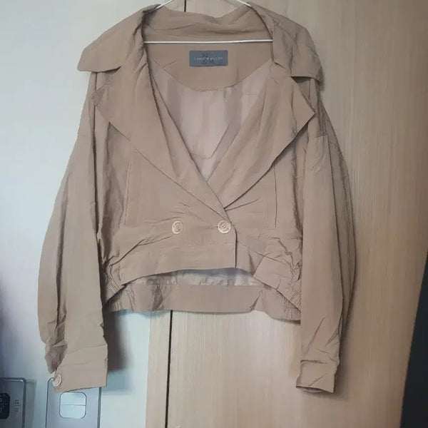 [BUNJANG] Plus Size Short Jacket Beige 77-88 / 빅사이즈 숏 자켓 베이지 77 88
