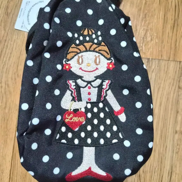 [BUNJANG] Polka Dot Girl Pouch / 도트 무늬 소녀 파우치