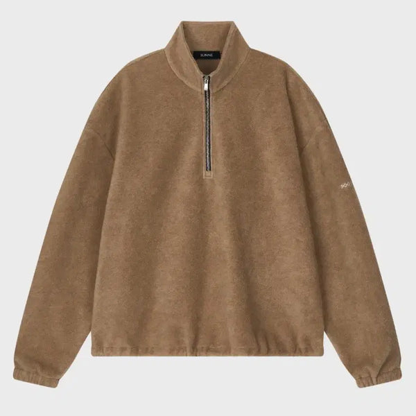 [BUNJANG] Juenne J46 Fleece Half Zip-Up Beige / [L] 준느 J46 플리스 하프 집업 베이지