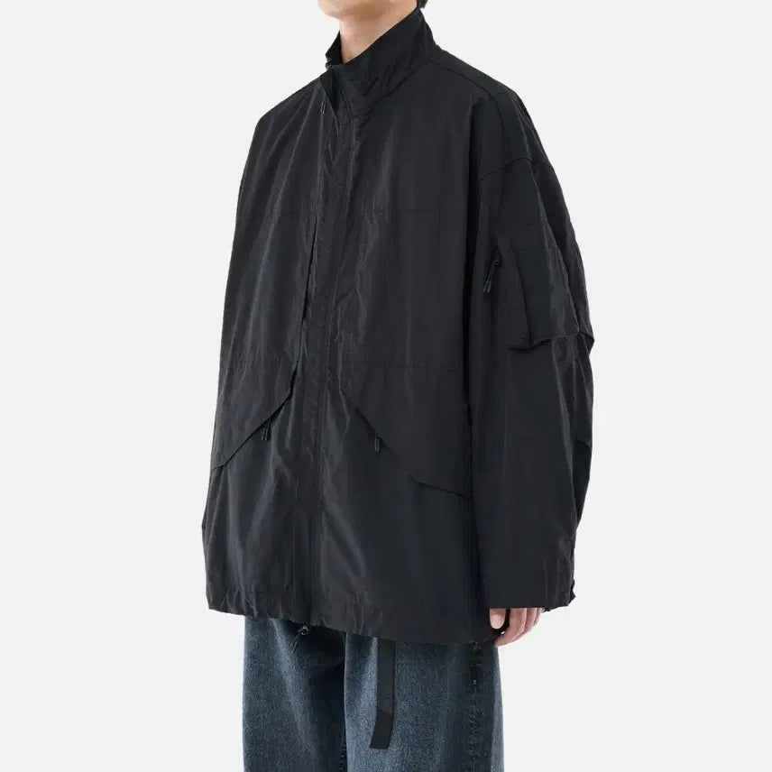 [BUNJANG] Moif AW25 Wide Patrol Jacket Black / [모이프]aw25 WIDE PATROL JACKET / BLACK