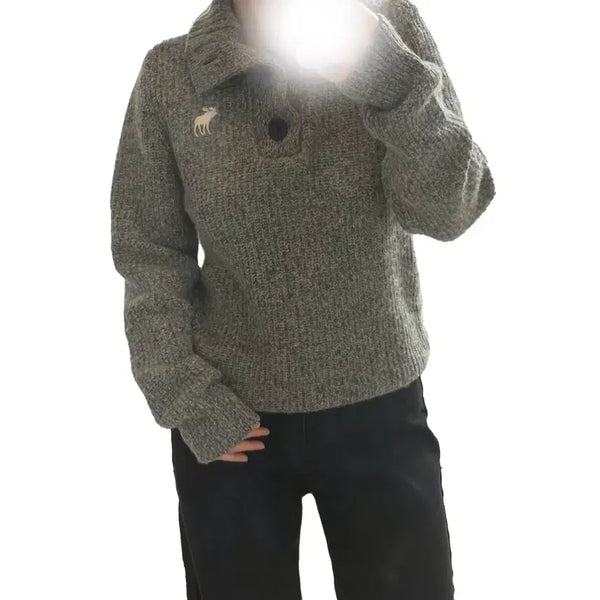 [BUNJANG] Abercrombie High Neck Knit Sweater / 아베크롬비 하이넥 니트 대대장