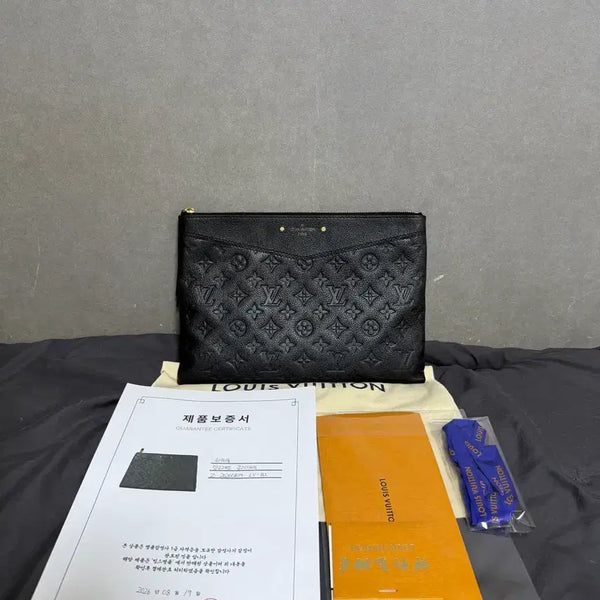 [BUNJANG] Louis Vuitton Monogram Empreinte Clutch / 루이비통 앙프렝뜨 클러치