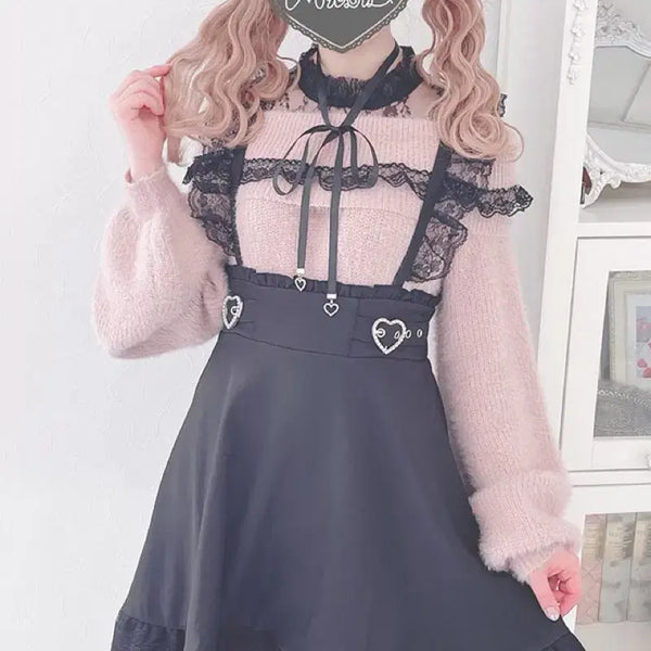 [BUNJANG] Yang Ji-rae Marz Suspender Skirt / 양지뢰 마즈 서스펜더 스커트