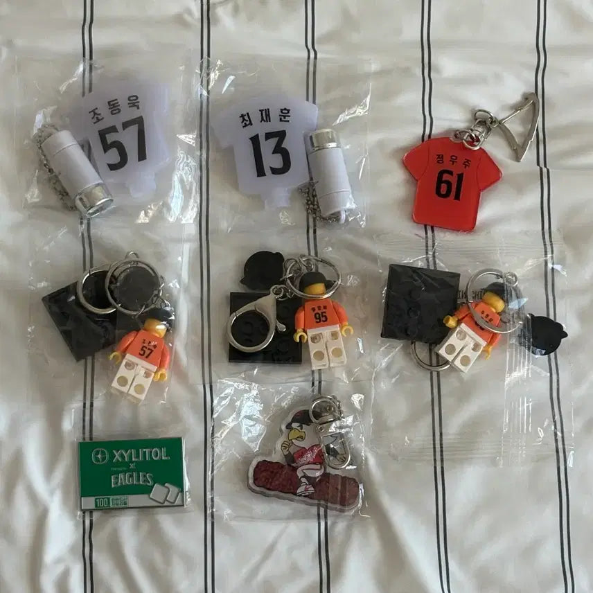 [BUNJANG] Hanwha Eagles Lego Keychain Set (Various Players) / 한화이글스 레고키링 조동욱 주현상 황영묵