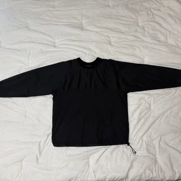 [BUNJANG] Moif Nylon Sweatshirt Black / (1)모이프 Moif 나일론 맨투맨 블랙