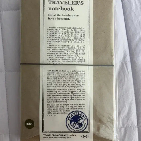 [BUNJANG] Travelers Notebook Original Olive (Sealed) + 3 Compatible Notebooks / 트래블러스 오리지널 올리브 미개봉+트노호환노트3권