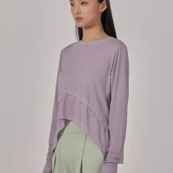 [BUNJANG] OZIS Double Layer Long Sleeve Cover-up / 오즈이즈 더블 레이어 롱슬리브 커버업