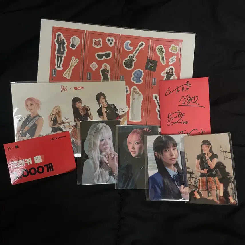 [BUNJANG] QWER Crack Event Winner Photocard Full Set / QWER X 크랙 이벤트 당첨자 포카 풀세트
